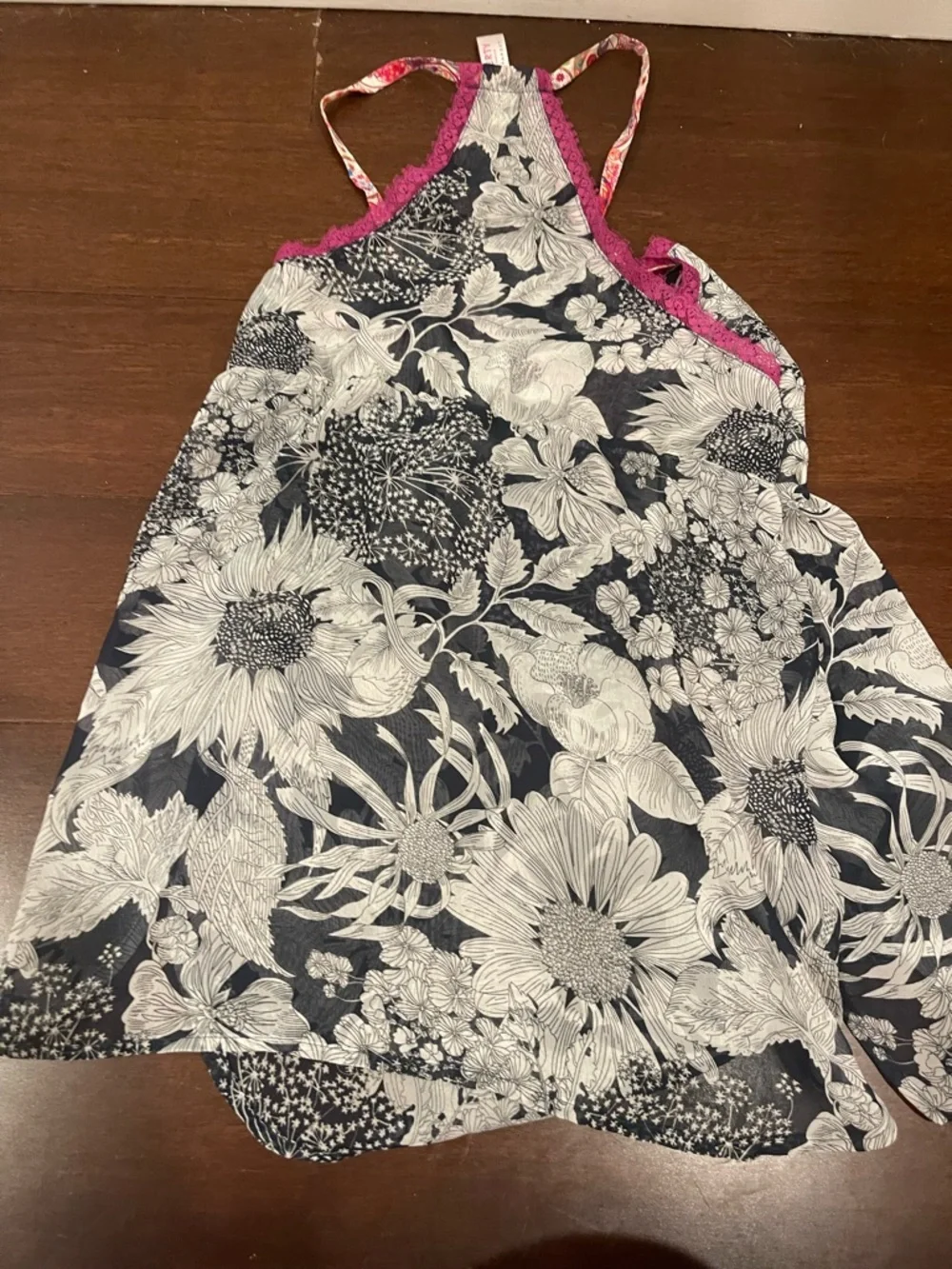 liberty x target sheer floral pajamas set medium